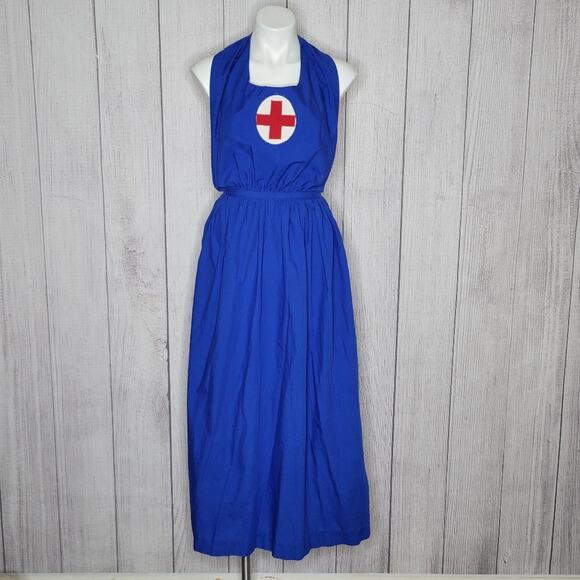 Historical Civil War Reenactment Medic Nurse's Apron and Headscarf Set - Picture 2 of 12